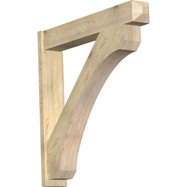 Ekena Millwork Legacy Craftsman Rough Sawn Outlooker, Douglas Fir, 8"W x 48"D x 48"H OUT08X48X48LEC04RDF - main